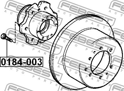 Febest 0184-003 - Pyöränpultit inparts.fi