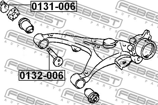 Febest 0131-006 - Caster-säätölevy, akseli inparts.fi