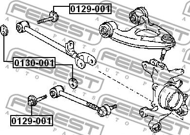 Febest 0130-001 - Caster-säätölevy, akseli inparts.fi