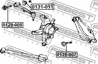 Febest 0131-011 - Caster-säätölevy, akseli inparts.fi