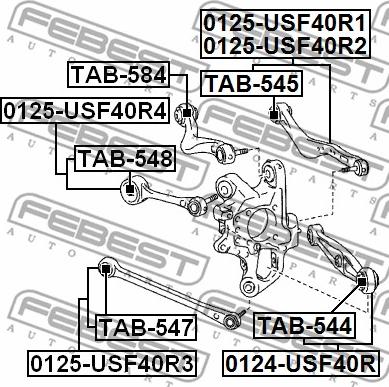 Febest TAB-545 - Tukivarren hela inparts.fi