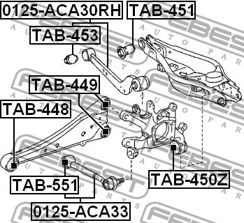 Febest 0125-ACA33 - Tukivarsi, pyöräntuenta inparts.fi