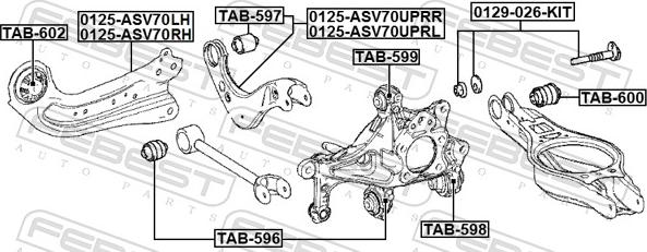 Febest TAB-597 - Tukivarren hela inparts.fi