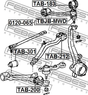 Febest 0120-065 - Pallonivel inparts.fi