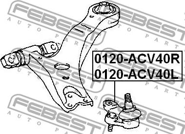 Febest 0120-ACV40L - Pallonivel inparts.fi