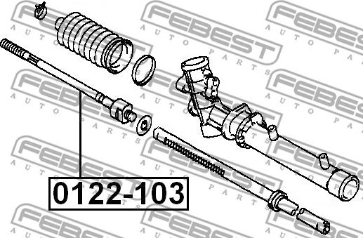 Febest 0122-103 - Raidetangon pää, suora inparts.fi