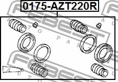 Febest 0175-AZT220R - Korjaussarja, jarrusatula inparts.fi