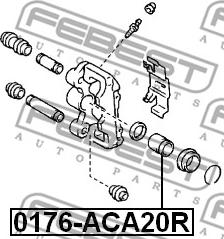 Febest 0176-ACA20R - Mäntä, jarrusatula inparts.fi