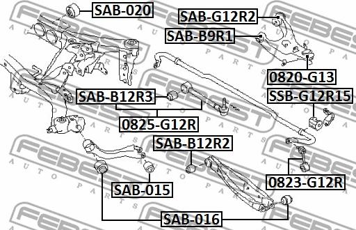 Febest 0820-G13 - Pallonivel inparts.fi