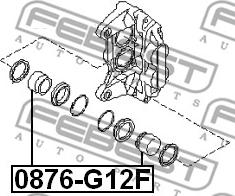 Febest 0876-G12F - Mäntä, jarrusatula inparts.fi