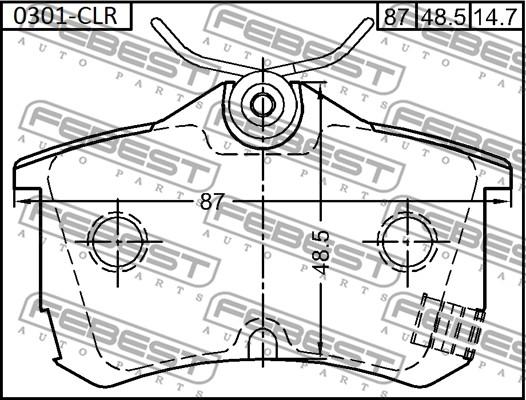 Febest 0301-CLR - Jarrupala, levyjarru inparts.fi