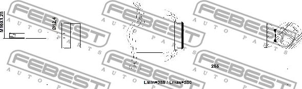 Febest 03110-005R - Iskunvaimennin inparts.fi