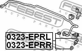 Febest 0323-EPRL - Tanko, kallistuksenvaimennin inparts.fi