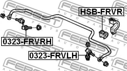 Febest 0323-FRVRH - Tanko, kallistuksenvaimennin inparts.fi