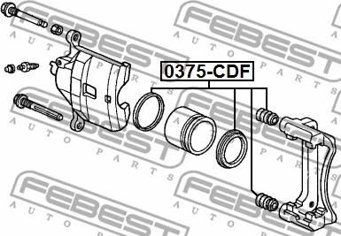 Febest 0375-CDF - Korjaussarja, jarrusatula inparts.fi