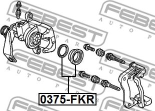 Febest 0375-FKR - Korjaussarja, jarrusatula inparts.fi