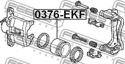 Febest 0376-EKF - Mäntä, jarrusatula inparts.fi