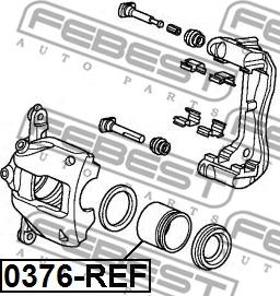 Febest 0376-REF - Mäntä, jarrusatula inparts.fi