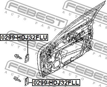 Febest 0299-HDJ32FLU - Oven sarana inparts.fi