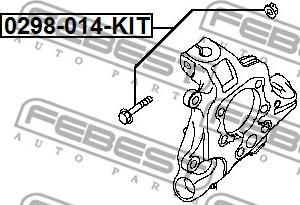 Febest 0298-014-KIT - Kallistumansäätöruuvi inparts.fi