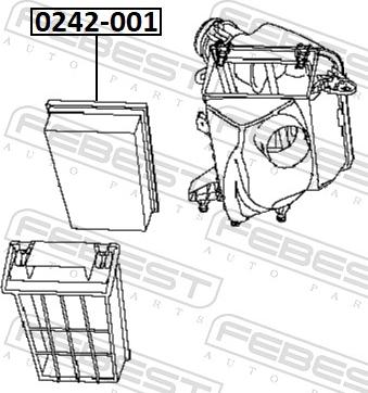 Febest 0242-001 - Ilmansuodatin inparts.fi