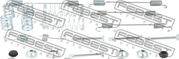 Febest 0204-D10R-KIT - Tarvikesarja, seisontajarru inparts.fi