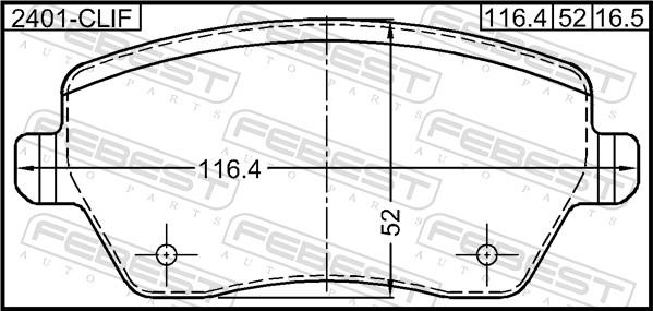 Febest 0201-E11F - Jarrupala, levyjarru inparts.fi