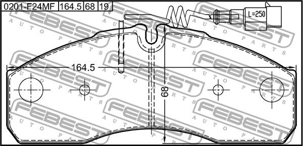 Febest 0201-F24MF - Jarrupala, levyjarru inparts.fi