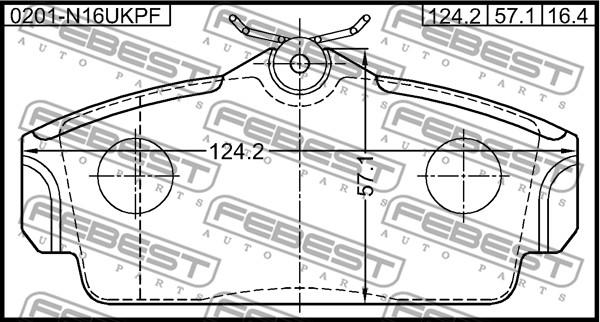 Febest 0201-N16UKPF - Jarrupala, levyjarru inparts.fi