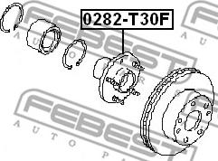 Febest 0282-T30F - Pyörän napa inparts.fi