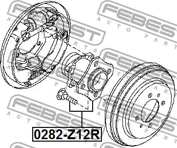 Febest 0282-Z12R - Pyörän napa inparts.fi