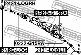 Febest 2421-LOGRH - Raidetangon pää inparts.fi