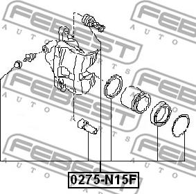 Febest 0275-N15F - Korjaussarja, jarrusatula inparts.fi