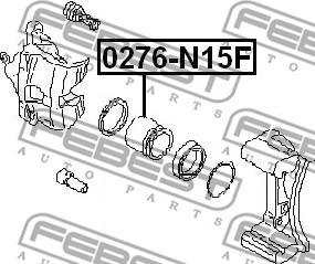 Febest 0276-N15F - Mäntä, jarrusatula inparts.fi