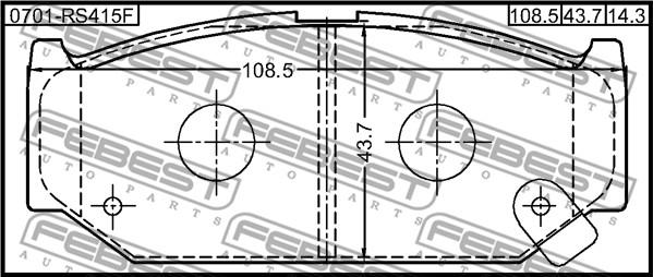 Febest 0701-RS415F - Jarrupala, levyjarru inparts.fi