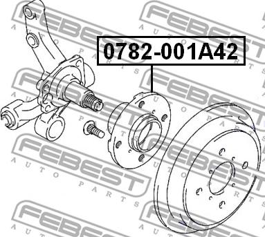 Febest 0782-001A42 - Pyörän napa inparts.fi