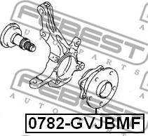 Febest 0782-GVJBMF - Pyörän napa inparts.fi