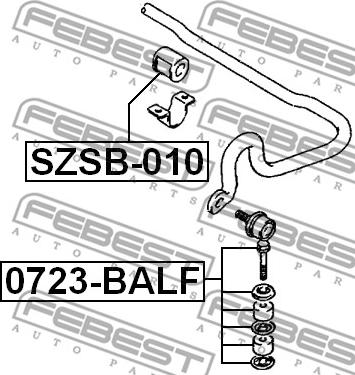 Febest 0723-BALF - Tanko, kallistuksenvaimennin inparts.fi