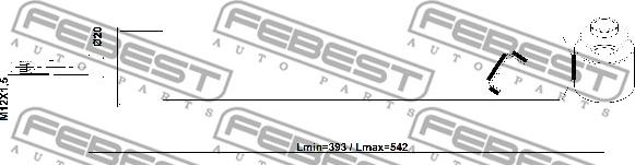 Febest 19110-002RL - Iskunvaimennin inparts.fi