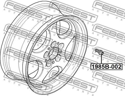 Febest 1985B-002 - Pyöränpultit inparts.fi