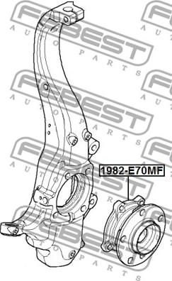 Febest 1982-E70MF - Pyörän napa inparts.fi