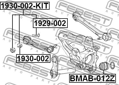 Febest 1929-002-KIT - Kallistumansäätöruuvi inparts.fi