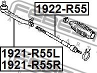 Febest 1921-R55L - Raidetangon pää inparts.fi