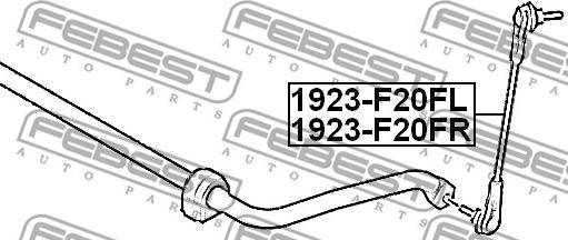 Febest 1923-F20FL - Tanko, kallistuksenvaimennin inparts.fi