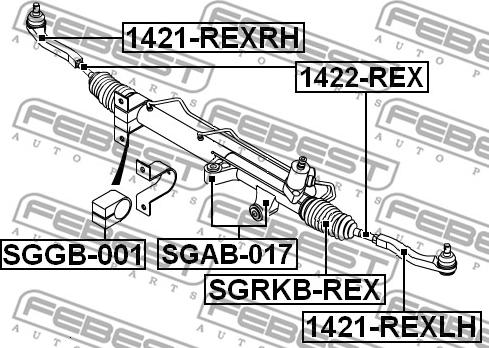 Febest 1421-REXRH - Raidetangon pää inparts.fi