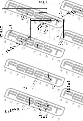 Febest 16640-001 - Sytytyspuola inparts.fi