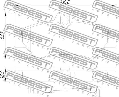 Febest 1601-906R - Jarrupala, levyjarru inparts.fi