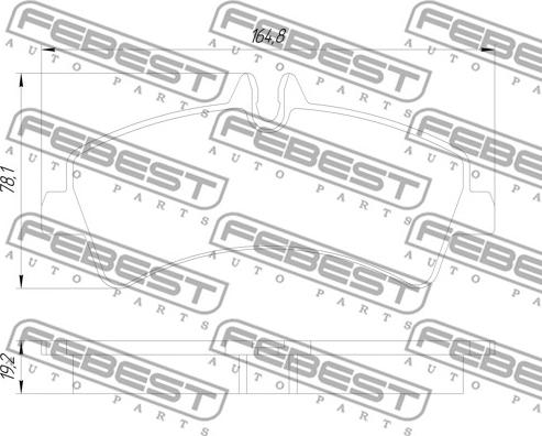 Febest 1601-900R - Jarrupala, levyjarru inparts.fi