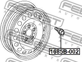 Febest 1685B-002 - Pyöränpultit inparts.fi