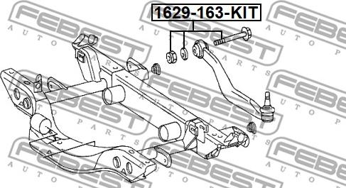 Febest 1629-163-KIT - Kallistumansäätöruuvi inparts.fi